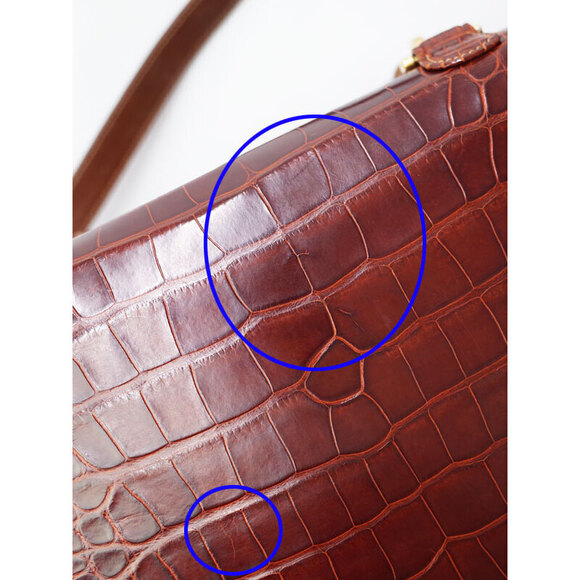 Gucci Crocodile Bamboo Handbag - Picture 8 of 9